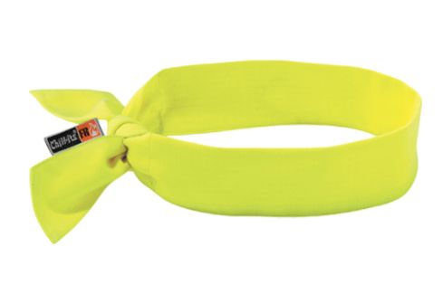 SEI655 Chill-Its® 6700FR FR Cooling Bandana MODACRYLIC LIME Tie Closure Meets ASTM F2302 Flame Resistance