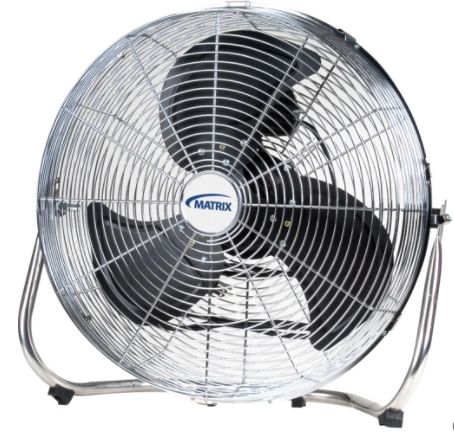 EA290 FAN, High Velocity Floor Fan, 3 Speeds, 18" Diameter MATRIX 16LBS