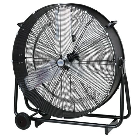 EB114 Light Industrial Direct-Drive Slim Drum Fan, 2 Speed, 30" Diameter 1/3 HP LOW 6700 - HIGH 9500 MATRIX