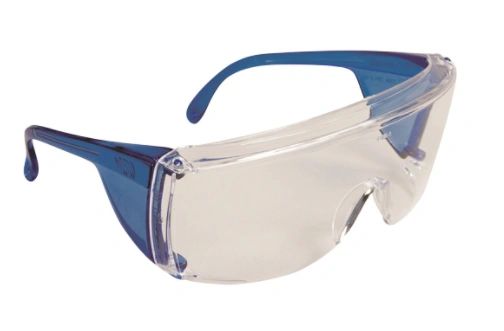 SGI059 Safety Glasses ® Tuff Spec® 1900 Series , Clear Lens, Anti-Scratch Coating, Blue Side Shield CSA Z94.3/ANSI Z87+ #05198034 ENCON (3 PAIRS/BOX)