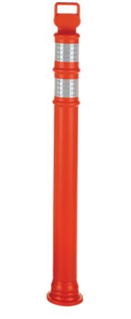 SEJ658 Ez-Grab Delineator Posts Height: 42" Orange CCI Canada #03-747 (BASE AVAILABLE) Distancing