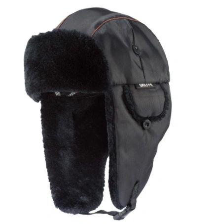 SEL907 N-Ferno 6802 Classic Trapper Hat Outer Material: Nylon Lining Material: Synthetic Fur Colour: Black ERGODYNE 2 SIZES: (SML/MED) (LAR/XLR)