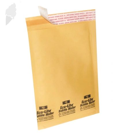 PA626 Ecolite Bubble Shipping Mailers POLYAIR Golden Kraft Self-Seal 100% recycled kraft material (Types #000 - #7)