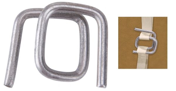 PA502 Buckles, STEEL Wire 1/2"Width HD 1000/BOX CORDEX #B-4S (fits any 1/2" Polypropylene Strapping)