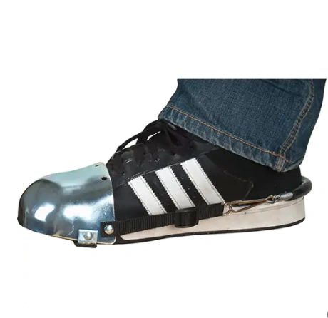 SEE903 Toe Guards, One Size Resistant 15ga Carbon Steel 75LB Impact 4.5" W Adjustable Strap ZENITH