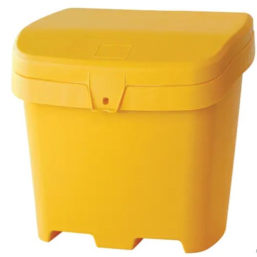 NO614 Rock Salt, Ice Melter, Sand and Animal Feed Container, With Hasp, 21" x 27" x 26" 4.24 cuft Yellow or GREY RMP