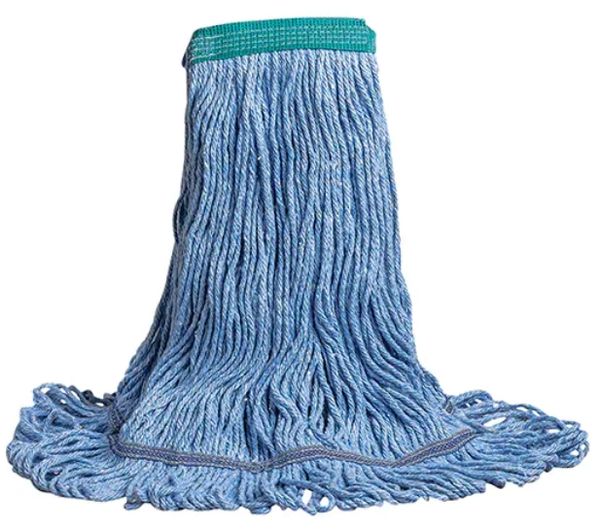 JM894 MOPS, Swinger High Absorbent Retention Blend Wet Mop, Polyester/Rayon, Narrow Band 16 oz, 20oz, 24oz, 32oz., Loop Style #MW-SWB SERIES M2 PROF BLUE