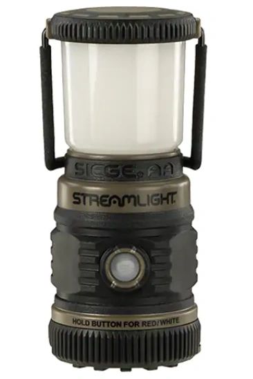 XE647 LANTERN, Siege® AA Compact Led Light Xtreme Brightness Multiple Light Modes+ SOS D-Ring Holder Floats IPX7 waterproof #44941 STREAMLIGHT
