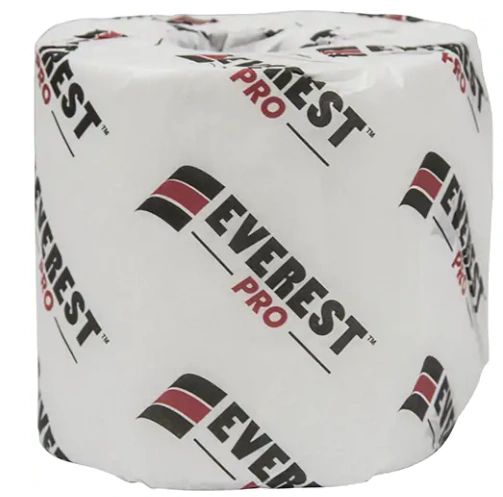 JO033 Toilet Paper, 2 Ply, 420 Sheets/Roll, 105' Length, White #48420 48/Case Everest Pro® SUNSET CONVERTING