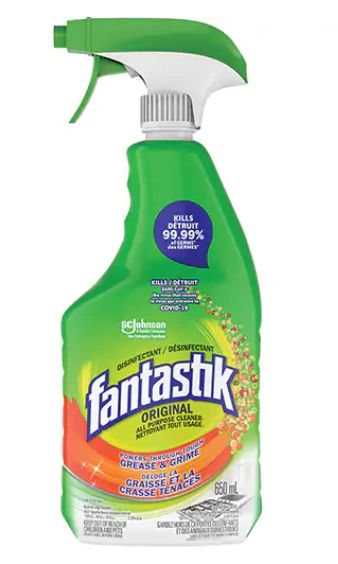 JP326 (JD086) Fantastik® Disinfectant All Purpose Cleaners Trigger Bottle 650ml Original Formula #10062913001397