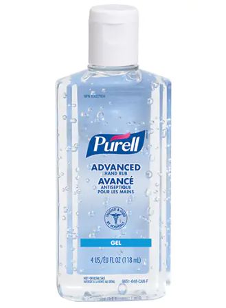 JA722 Hand Sanitizer, 118 ml, Squeeze Bottle, Unscented 70% Alcohol #9651-24-CAN00 PURELL Advanced Individual Bottle