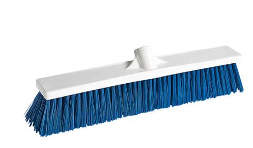 JM932 Push Broom, Foodservice - Medium Bristles, 24", Polyester, White #PB-FS24-BL M2 PROFESSIONAL