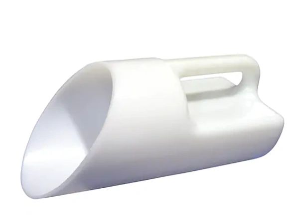 PE096 Scoop - Industrial Polyethylene Salt & Sand WHITE 1 Gal Capacity # 230.0001 TECHSTAR PLASTICS