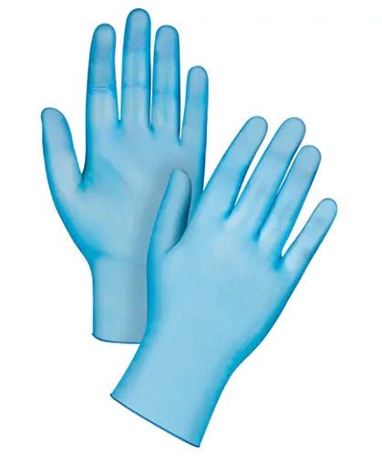 SGX023 Disposable Gloves - VINYL 4.5-mil x 9.5"L Powder-Free, Class 2 Fingertip Sensitivity BLUE ZENITH (SML-XLG) 100/BX "Not for Medical Use"