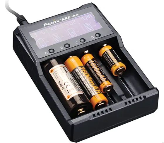 XI352 Multifunctional Battery Charger ARE-A4 Four Channel Smart Charger High-definition LCD Screen (Charger Cable Included)