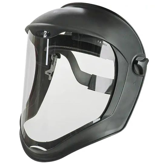 SAK421 Uvex® Bionic™ FACESHIELD 8-1/2"H x 16-1/2"W 0.06"Thick Polycarbonate Clear UNCOATED Ratchet #S8500 HONEYWELL