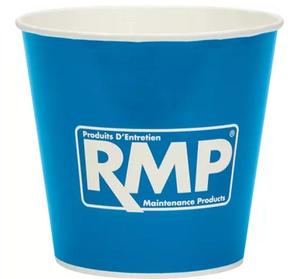 CG163 Bucket, Unwaxed - Paper 170oz White Inside/Blue Outside (RMP) Disposable Food Bucket Store, Insulate, Transport, Food & Drink. (35/BOX)