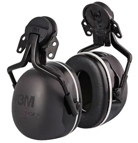 SGC398 Earmuffs, Electrically Insulated Cap Mount, 31 NRR dB 3M Peltor™ #X5P5E BLACK/WHITE
