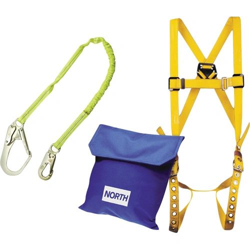 SAJ342 Scaffolding/Forming Fall Protection Kit w/6' Lanyard XLRG SIZE Harness CSA Class: A