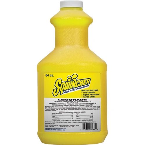 SR933 SQWINCHER Rehydration LIQUID Concentrate Drink, Replaces Electrolytes (64oz Bottle) Yields 5 Gallon (Variety of Flavours)