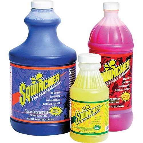 SR933 SQWINCHER Rehydration LIQUID Concentrate Drink (Replaces Electrolytes) 64oz Bottle Yield 5 Gallon (Variety of Flavours)