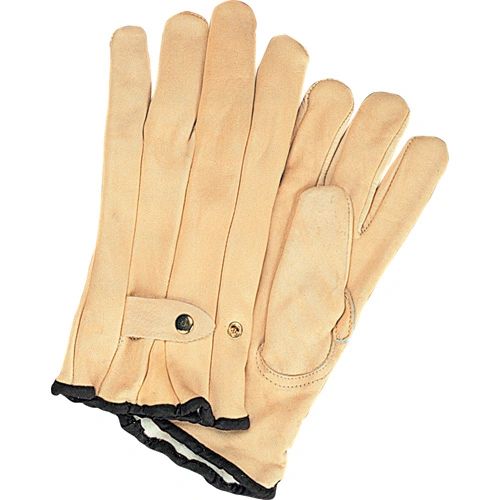 SAP215 Grain Cowhide Ropers Fleece Lined Gloves, Small-XLARGE ZENITH