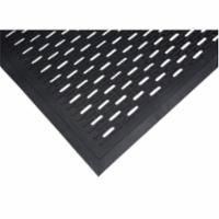 SDL872 Scraper Matting, 3'W x 5'L x 5/16"TH Colour: SLOTTED Black Rubber Traffic: Medium-Heavy ZENITH Mats