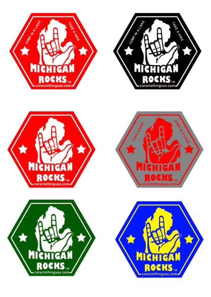 Michigan Rocks Sticker