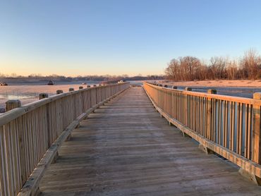 10-ton pile supported timber bridge with Lake County Forest Preserve Picket Handrail