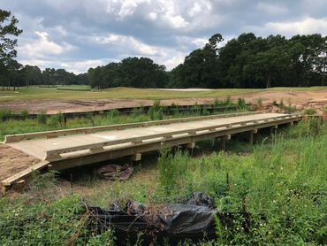 5-ton pile supported timber bridge curb only