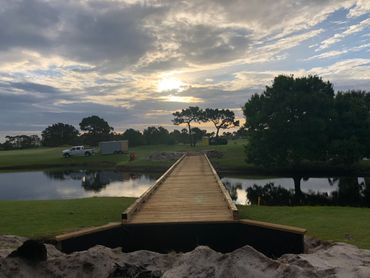 5-ton pile supported timber bridge curb only