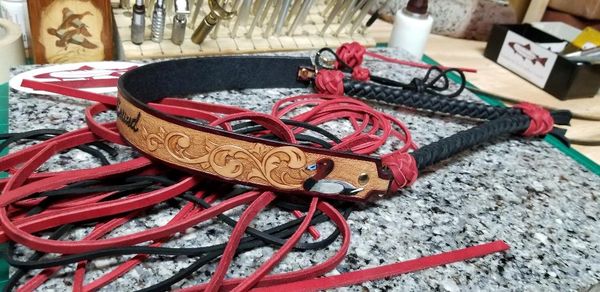 Feather and Fin 8 Plait Braid Custom Leather Lanyards