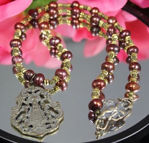 Our Lady With Angels Necklace