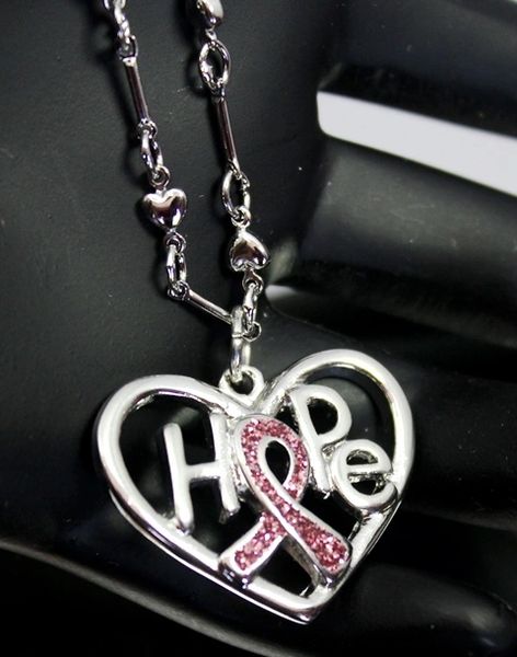 Pink Ribbon Hope, Necklace