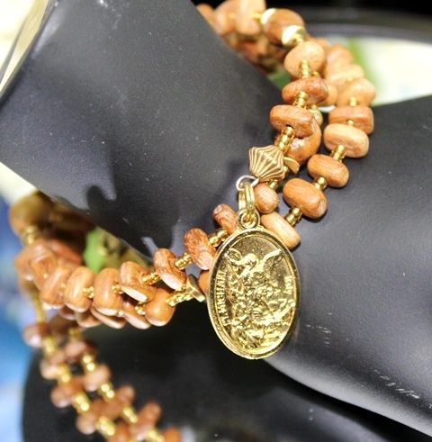 Bayong Wood Rosary Bracelet