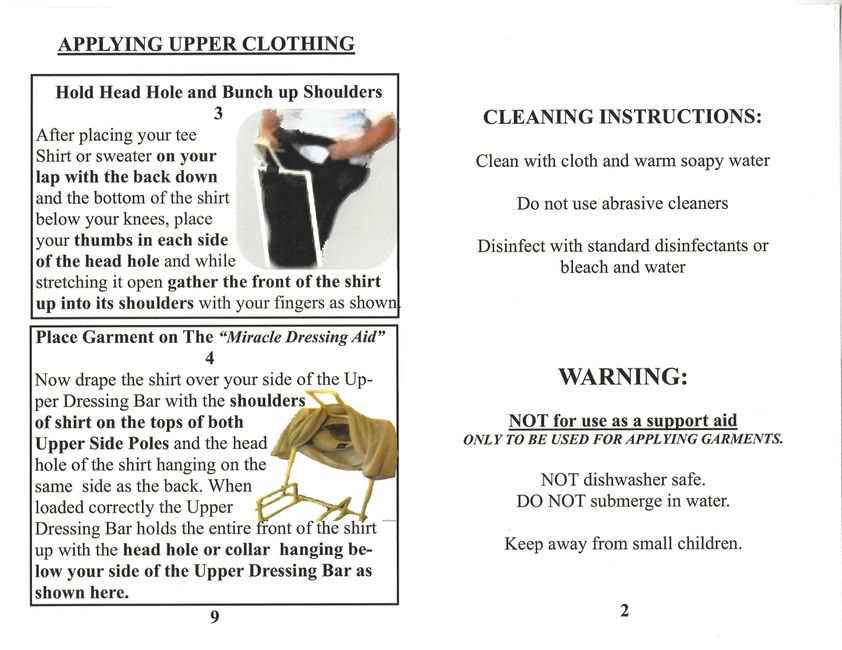 Brochure + Miracle Dressing Aid