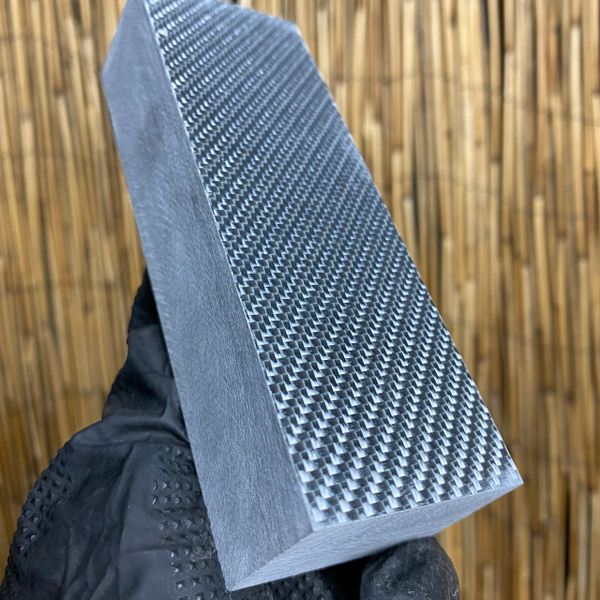 Silver Carbon Fiber Block 5.1 x 1.75 x 1.17” Arizona Ironwood LLC