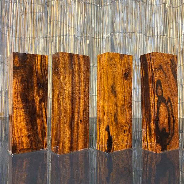 Curly Maple Dyed Scale Set  Arizona Ironwood LLC Knife & Gun Handle  Supplier