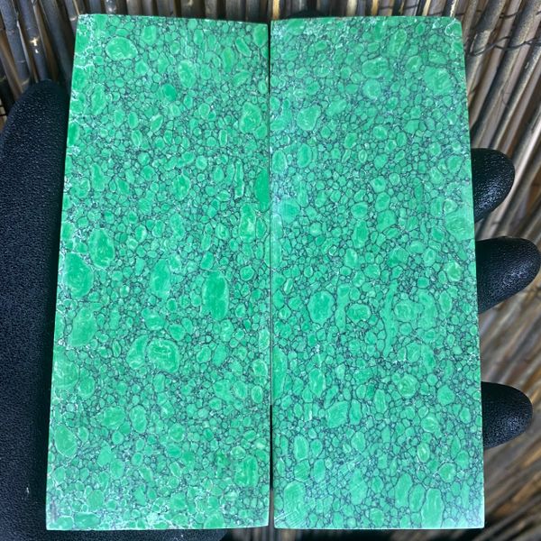 Reconstituted Stone Knife Scales 5 x 2 x .4” - Jade Pattern