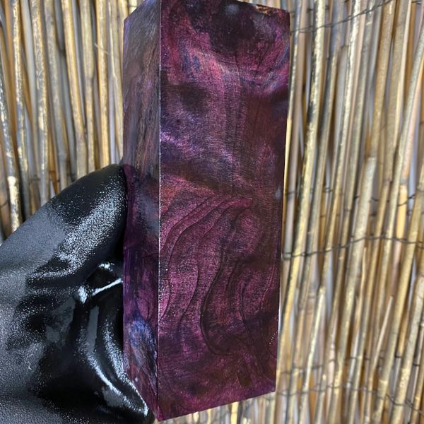 Dyed Stabilized Wood Knife Scales