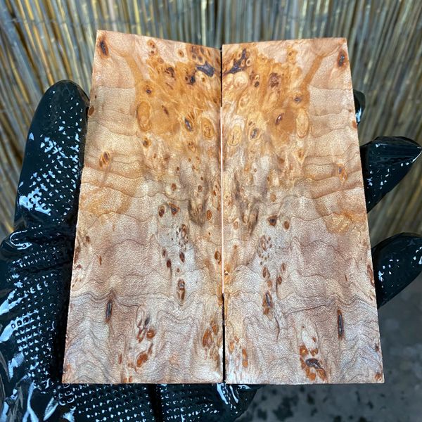 Marking Knife Build - Maple Burl Scales with Brass Liners & Pins :  r/woodworking