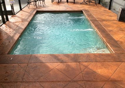 Accg Inc In Ground Swimming Pool Tile Concrete Pool Deck Accg Inc