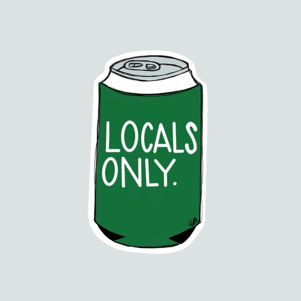 Locals Only.- green