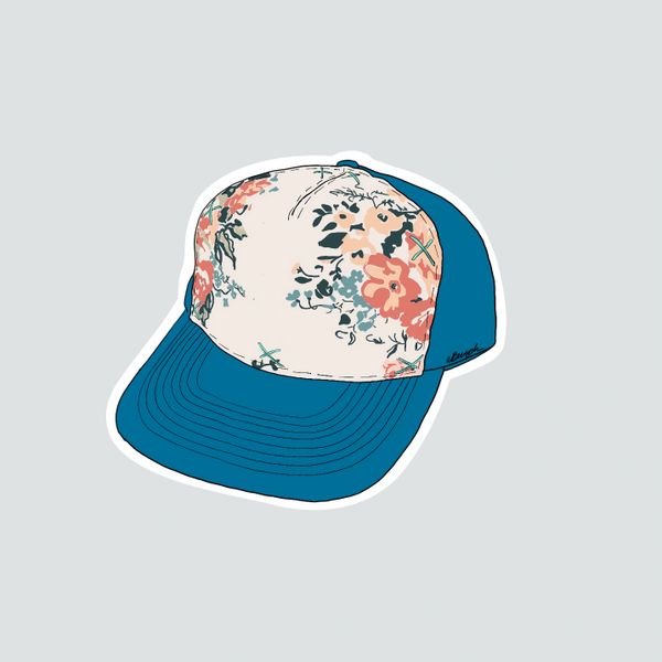 Trucker hat- floral