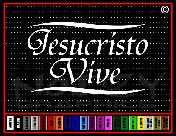 Jesucristo Vive Vinyl Decal / Sticker