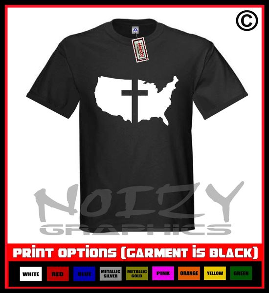 United States Cross T-Shirt S-5XL