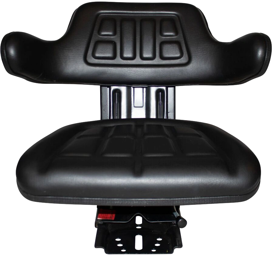 TRAC SEATS BLACK WAFFLE STYLE LONG TRACTOR SEAT W/ADAPTER 260 310 350