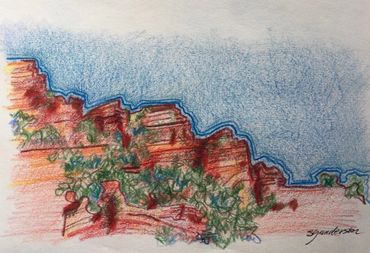 Sedona
colored pencil