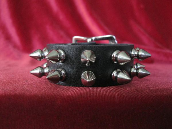 Two Row Spiked Wristband 142