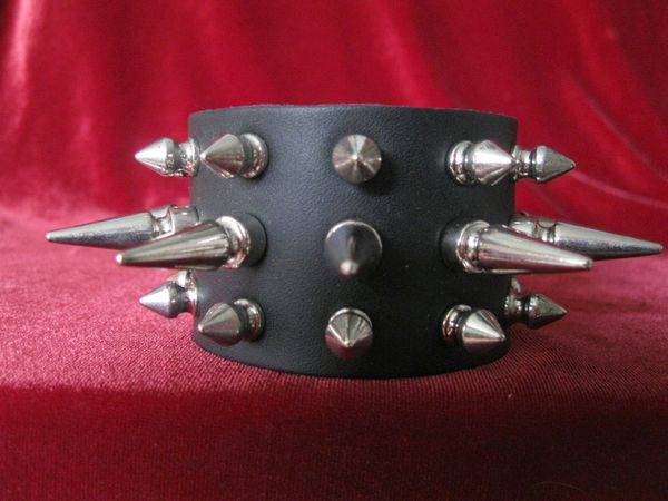 Spiked Wristband 143SLS With Long and Short Spikes